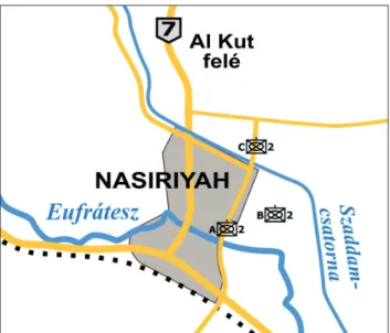11. ábra. Nasiriyah keleti részének műholdképe