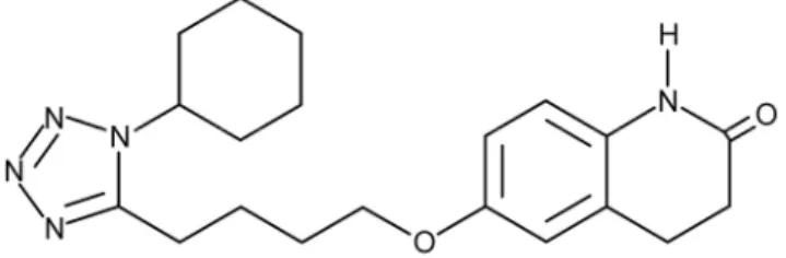 Figure 1. Chemical formula of cilostazol.
