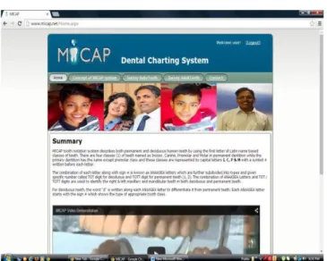 Figure 3. MICAP format was described by video. 