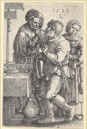 2. ábra: Lucas van Leyden fametszet, 1523 – Staatsgalerie, Stuttgart