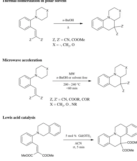 Figure 8: Synthesis of tetrahydroquinolines via the tert-amino effect 