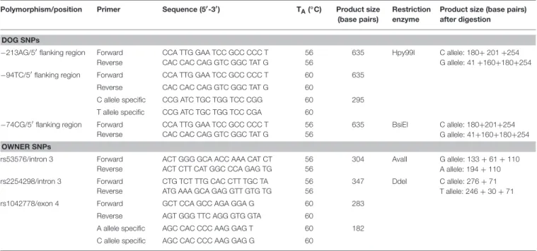 TABLE 2 | Summary of the SNPs included in the analysis.