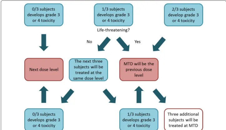Fig. 1  Dosing algorithm for N-acetylcysteine to determine the maximum tolerated dose in adults with chronic kidney disease