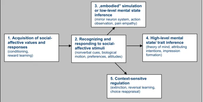 Figure  1:  Diagrammatic  illustration  of  the  relationship  between  five  proposed  core  constructs  for  social  and  emotional  behavior