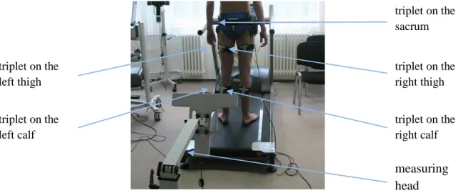 Figure 1: Assessment of the ultrasound-based gait analysis 