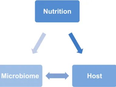 Figure 1 The Nutrition-Microbiome-Host Triangle. 