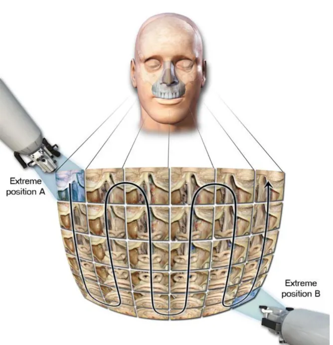 13. Ábra. Az ábra azt mutatja, amint a robotmikroszkóp optikájára szerelt fényképezőgép 