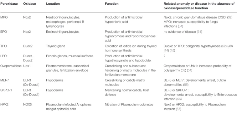 TABLE 1 | An overview of the peroxidase-oxidase co-operations discussed in detail in this paper.