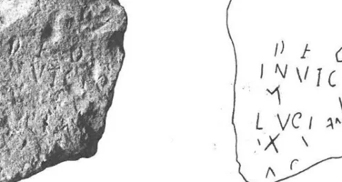 Fig. 1. Altar dedicated to Mithras at Carsium (B ĂRBULESCU –B UZOIANU  [n. 4] fig. 6 a–b) 