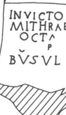 Fig. 4. Altar dedicated to Mithras at Tropaeum Traiani (ISM IV no. 32) 