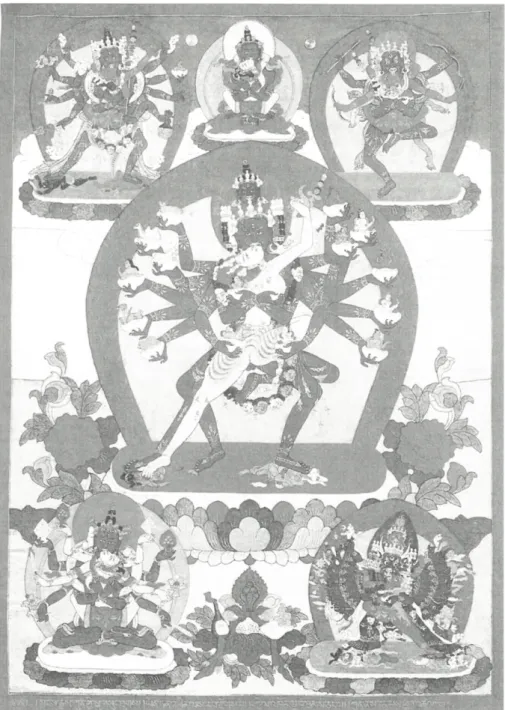 Fig.  1. Hevajra and the five main tantra D eity Yidams from Ulaanbaatar (19th Century)