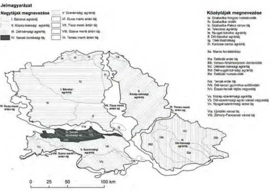 12. ábra A Vajdaság tájtípusai (szerk. n ađ , I. et al. 2018) Figure 12 Landscape types of Vojvodina/Serbia (eds