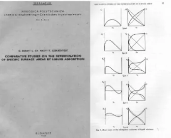 1. Ábra A Schay-Nagy féle izotermaeloszlás elsõ közlése a BME Periodica Polytechnica Chemical Engineering lapjában 1