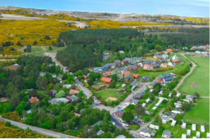 Figure 1. Findhorn Ecovillage: aerial view. 