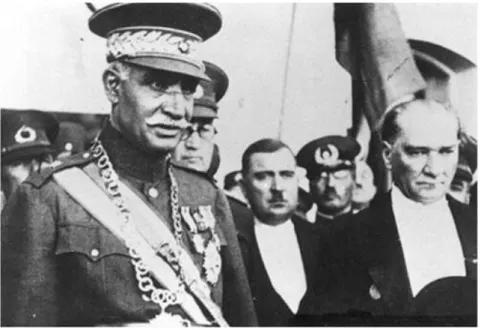 9. ábra Reza Pahlavi sah és Atatürk 1934. Istambul 
