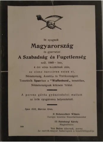 6. kép – A magyar szabadság gyászjelentése.