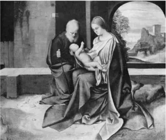 Fig. 12. The Holy Family; canvas on masonite,  37.2 × 45.4 cm; Washington, National Gallery of Art