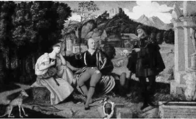 Fig. 3. A Pair of Lovers and a Pilgrim in Landscape;  