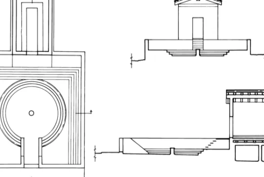 Fig. 1. The original curia and comitium, ca. 273 BCE   (courtesy of B ROWN –R ICHARDSON –R ICHARDSON  [n