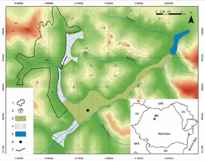 Fig. 1. Overview map of the investigated area around Sic.
