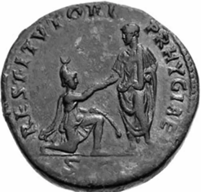 Fig. 6. Phrygia on the coin of Hadrian 134-138 A.D. (Classical Numismatic Group, Inc. http://www.cngcoins