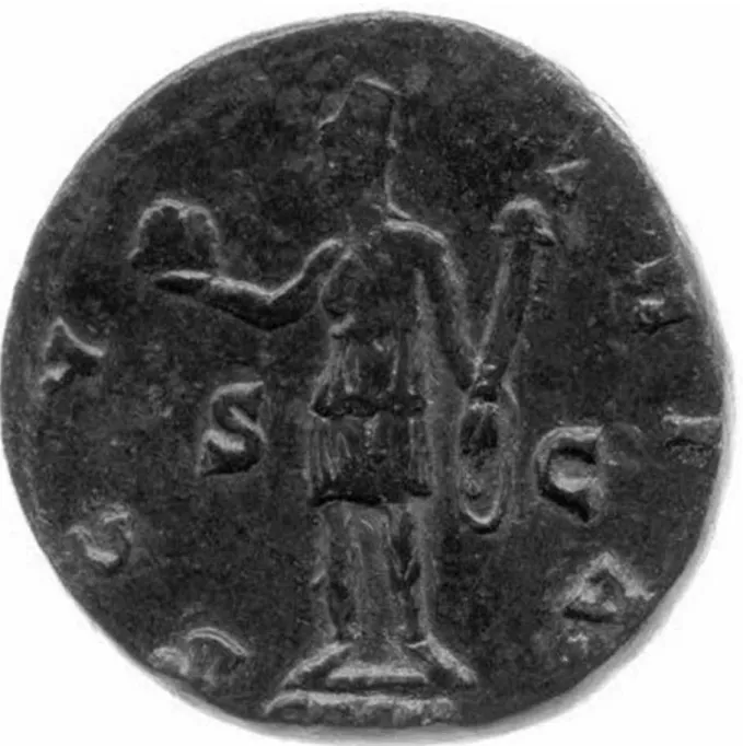 Fig. 8. Scythia on the coin of Antoninus Pius 139. A.D.  