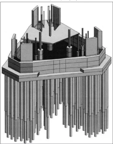 8. ábra: Commerzbank Tower (259 m) cölöpalapozása