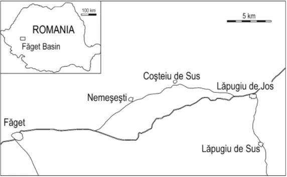 Fig. 1. Th   e Făget Basin in Romania
