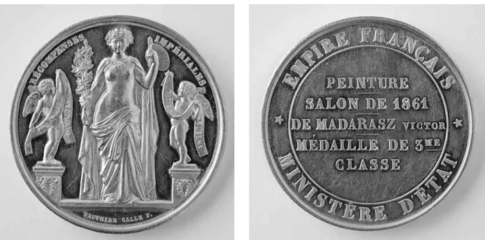 Fig. 2. Medal awarded to Viktor Madarász at the Salon de Paris in 1861; gold, Ø 44 mm; private collection