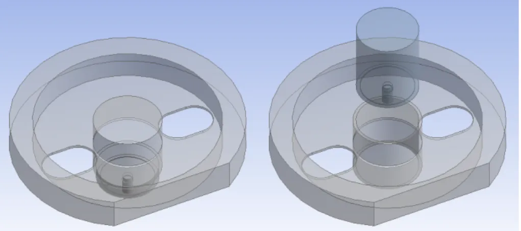 Figure 1: Test specimen geometries, left: monolithic, right: shrink fitted assembly.
