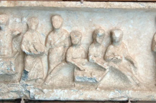 Fig. 7. Banquet relief from Mérida (Lusitania), 3rd–4th century AD.  