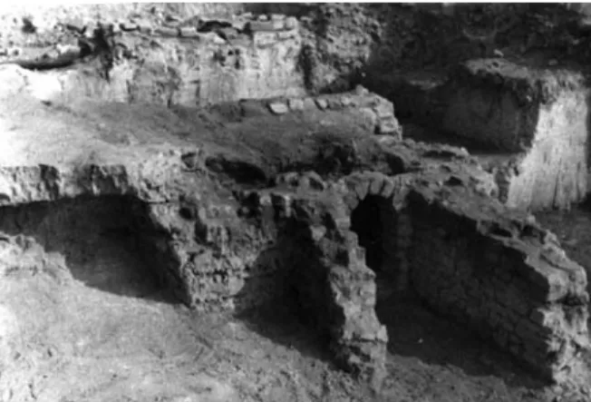 14. ábra. A nyugati szárny déli helyiségében  1962-ben talált hypocaustum  (Nagy Emese dokumentációjából)