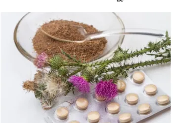 Figure 2: Milk thistle and some products 