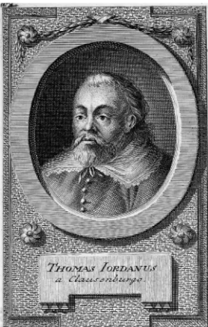 Abb. 1: Thomas Jordanus von Klausenburg, Kupferstich von Johann Balzer. Collection of the  National Library of Medicine, Protrait No