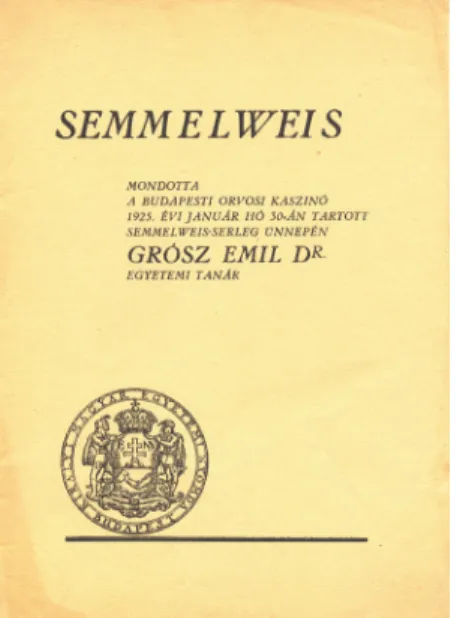 16. ábra Grósz Emil serlegbeszédének kiadványa (Monos Emil gyűjte- gyűjte-ménye), 1925