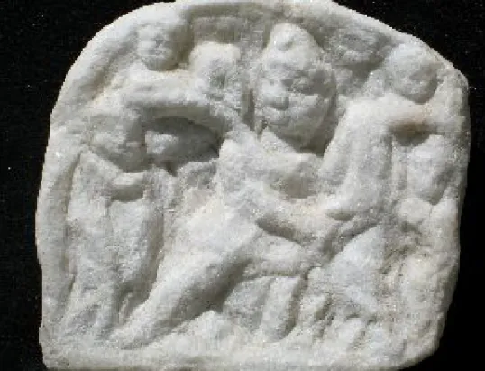 Fig. 1. Miniature Mithraic relief from the Archaeological Museum of Split   (photo courtesy of Archaeological Museum of Split) 
