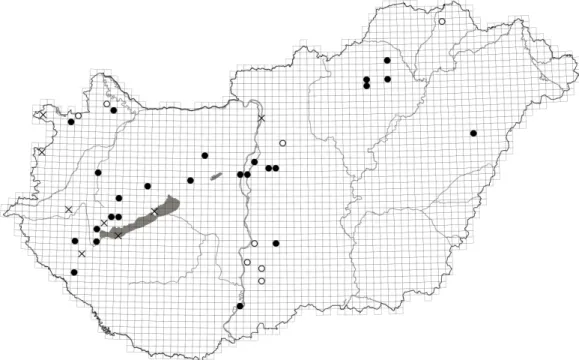 1. ábra. Az A. nemorensis magyarországi adatainak értékelése (2018. augusztusi állapot)