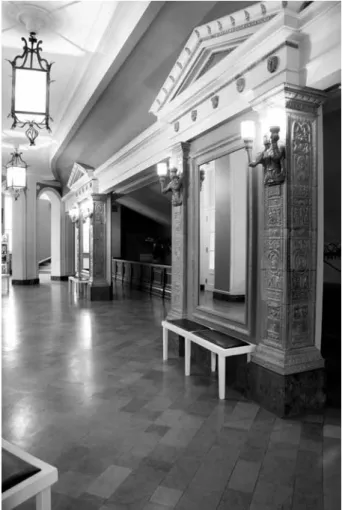 Fig. 9. Z˙oliborz Theatre, Warsaw, foyer; architect:  