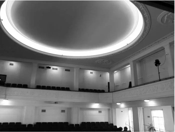 Fig. 12. Palace of Culture, Rzeszów, auditorium; architect: Józef Polak, 1953 (photo: Aleksandra Sumorok)