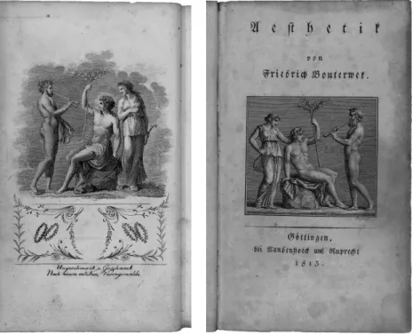 Figure 2: Frontispiece from Friedrich Bouter- Bouter-wek:  Aesthetik [2. Edition]. Göttingen 1815