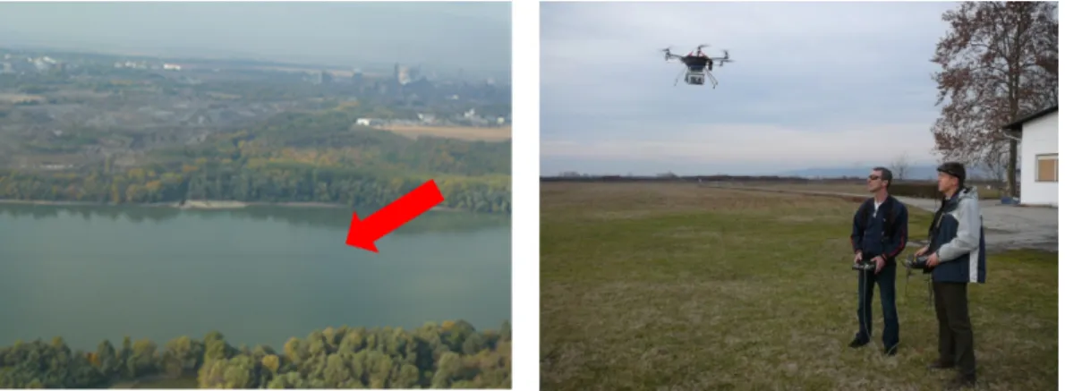 9. kép. A szennyezés forrásának azonosítása és a feladat végrehajtására   alkalmazható hexacopter