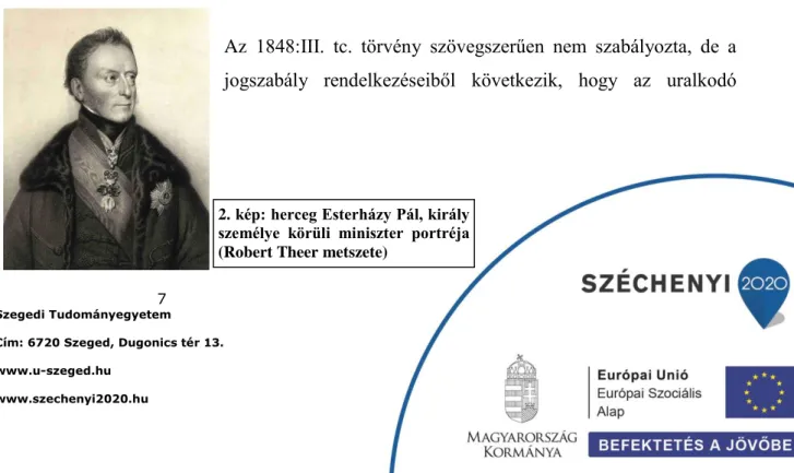 2. kép: herceg Esterházy Pál, király  személye  körüli  miniszter  portréja  (Robert Theer metszete) 