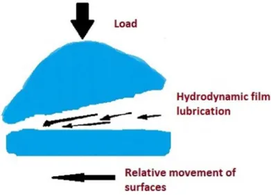 Fig. 3 Hydrodynamic lubrication. 