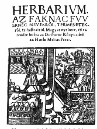 1. kép: Melius Juhász Péter Herbáriumának címlapja (1578) 88
