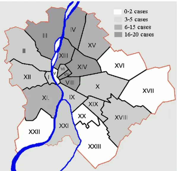 Figure 12. Heroin overdose deaths in the city of Budapest, January 1, 1994 to December 31, 2006