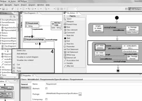 Fig. 6. METAclipse presentation engines in action 