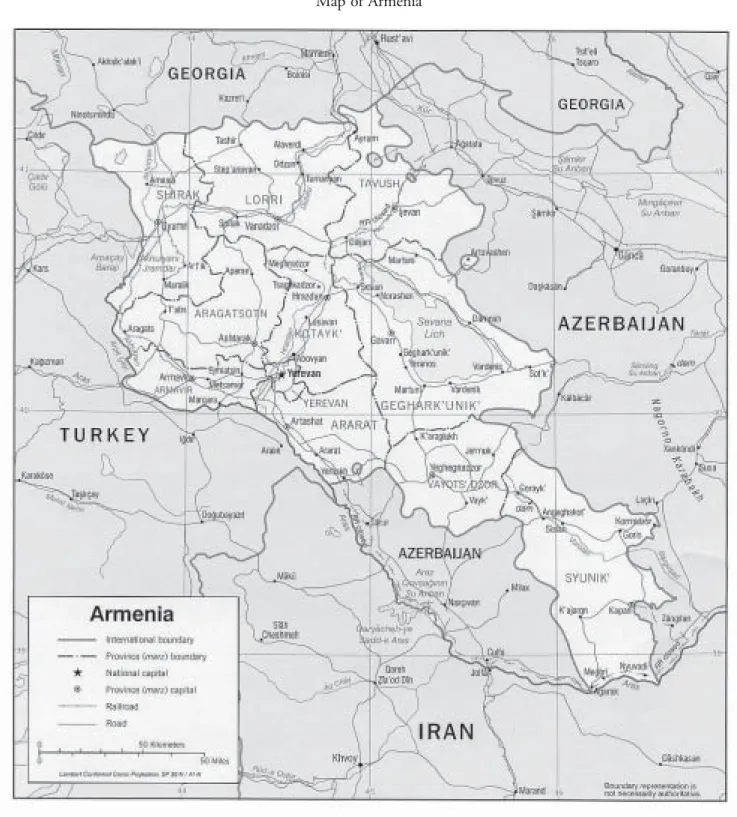 Figure A1 Map of Armenia