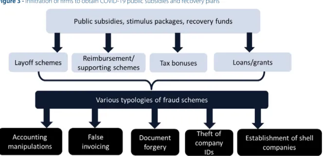 Figure 3 - Infiltration of firms to obtain COVID-19 public subsidies and recovery plans