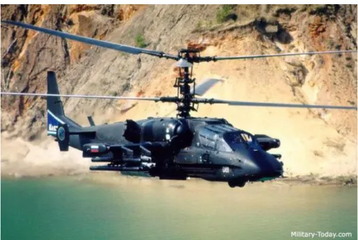 18. ábra: KA-52 (Aligátor) típusú orosz harci helikopter  Forrás: [136] 
