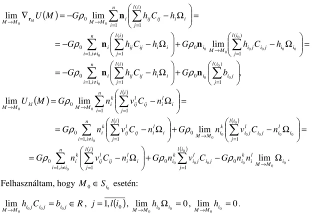 I.10. ábra. Az S i  = [ABC] lapra (A = (0,1,0), B = (0,-1,0), C = (1,0,0)) és a d: 0.5-x = y = z ⇔ M(0.5-z, z, z)  egyenesen elhelyezkedı M pontokra számított Ω i  és h i Ω i  változása a z tengely mentén